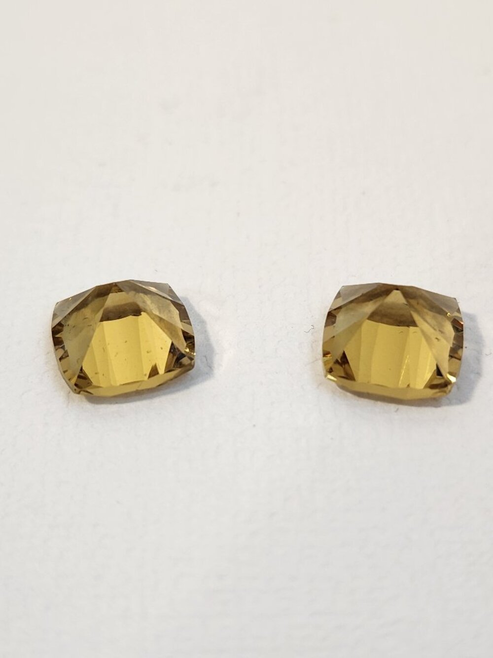 VTG Matched Pair Natural Citrine 5.60 CTW Golden Cushion Cut Loose Gemstones 9mm - Picture 16 of 16